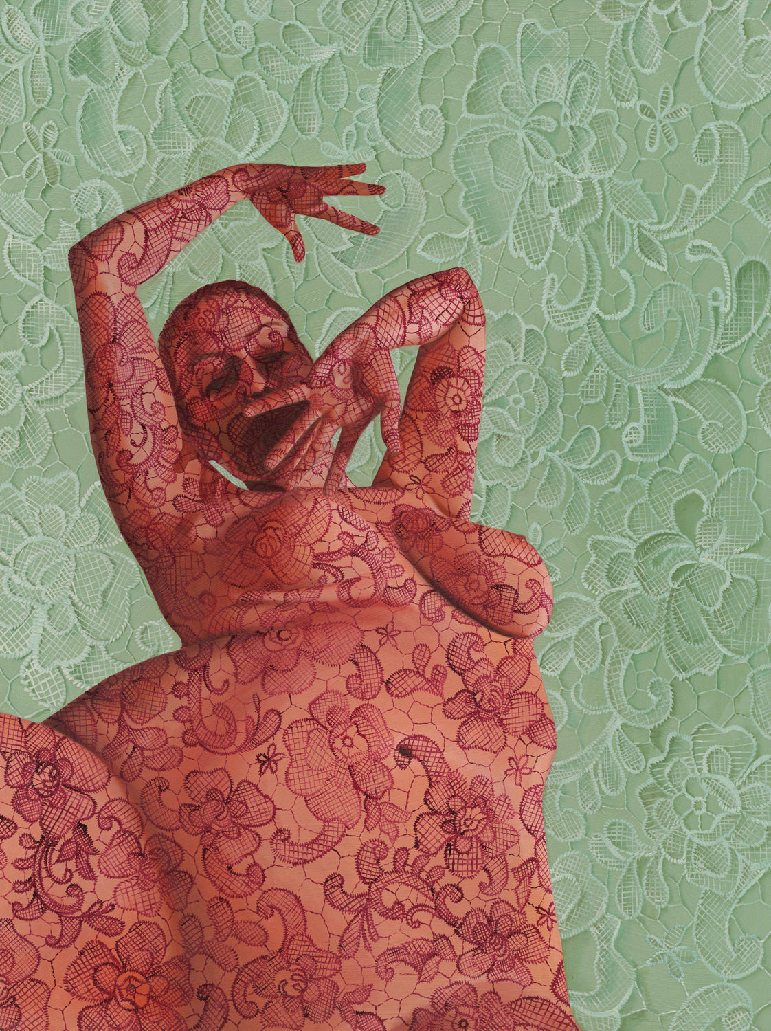 She Is The Pattern (Figure 3) | Stretched Canvas Print