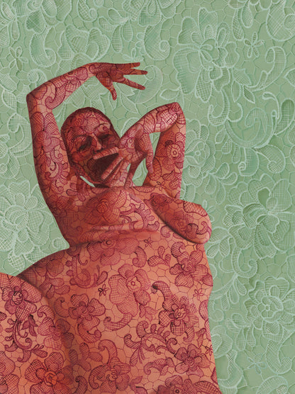 She Is The Pattern (Figure 3) | Stretched Canvas Print