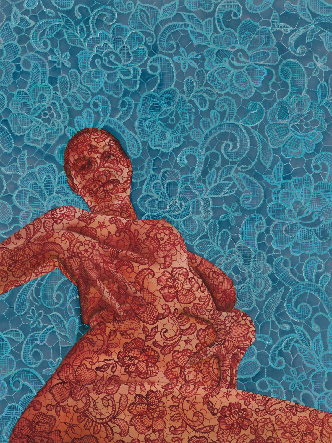 She Is The Pattern (Figure 4) | Stretched Canvas Print