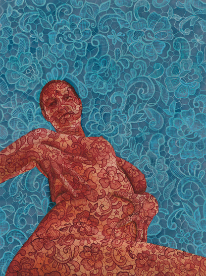 She Is The Pattern (Figure 4) | Stretched Canvas Print