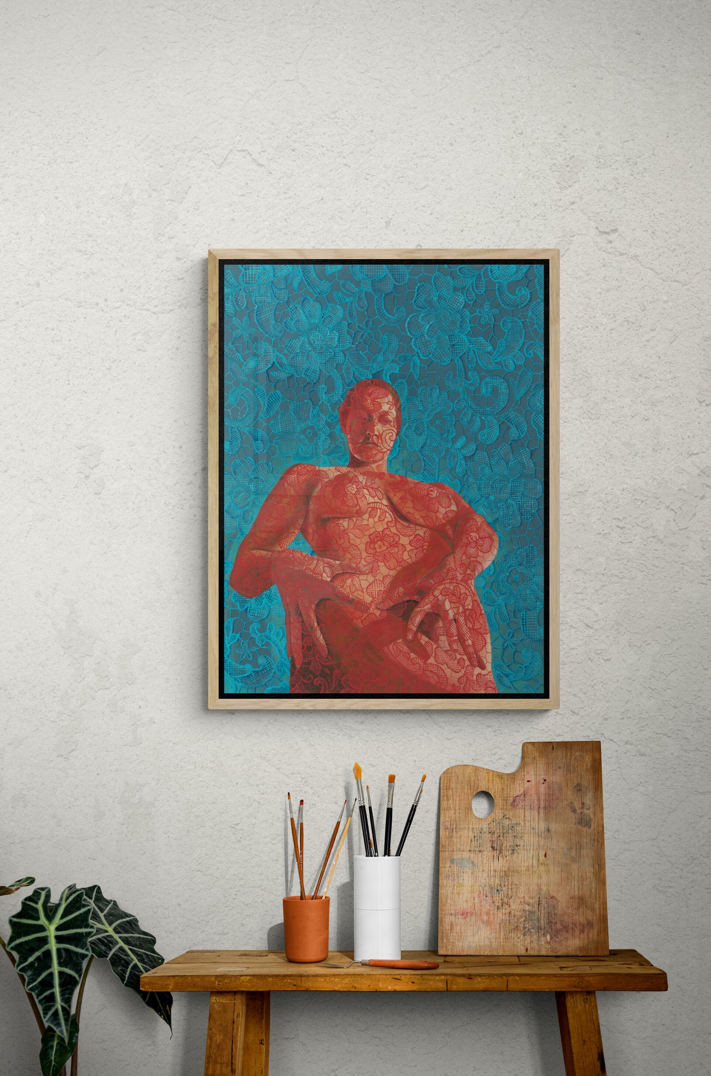 She Is The Pattern (Figure 1) | Stretched Canvas Print