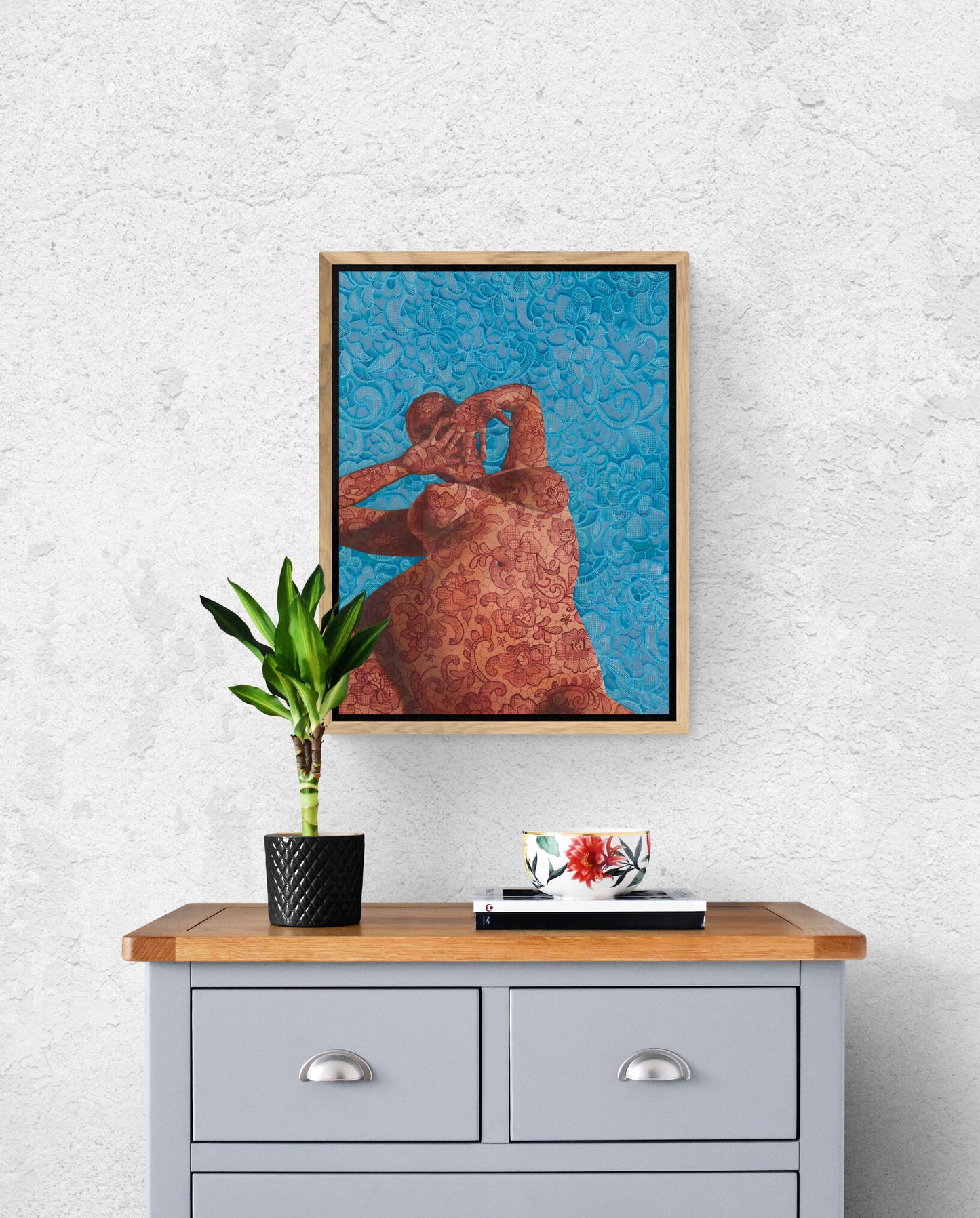 She Is The Pattern (Figure 2) | Stretched Canvas Print